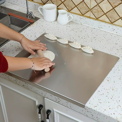 Premium Stainless Steel Cutting Board - Heavy Duty Non-Slip Chopping Board | Perfect for Meat, Vegetables, Baking & Prep | Commercial Grade Kitchen Accessory