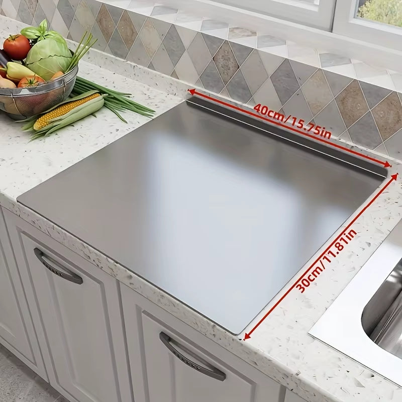 Premium Stainless Steel Cutting Board - Heavy Duty Non-Slip Chopping Board | Perfect for Meat, Vegetables, Baking & Prep | Commercial Grade Kitchen Accessory